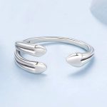 Ezüst gyűrű, szív, állítható méret