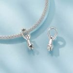 Ezüst charm, macska