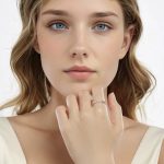 Ezüst gyűrű szívekkel, állítható méret