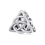 Ezüst charm, kelta csomó