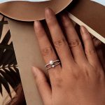 Ezüst gyűrű gyönggyel, 7-es méret