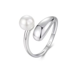 Ezüst gyűrű gyönggyel, állítható méret