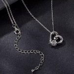 Ezüst nyaklánc moissanitkristállyal