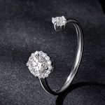 Ezüst gyűrű, nyitott