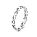 Ezüst gyűrű a végtelen jelével, 7-es méret