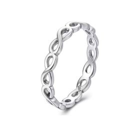 Ezüst gyűrű a végtelen jelével, 8-as méret