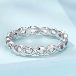 Ezüst gyűrű a végtelen jelével, 8-as méret