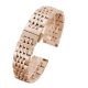 Nemesacél, pillangócsatos óraszíj, rosegold, 18 mm