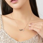 Strieborný náhrdelník s príveskom mačky