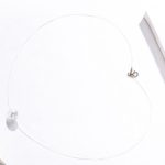 Neviditeľný náhrdelník s pravými perlami a strieborným zapínaním