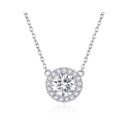 Strieborný náhrdelník s kvetinovým príveskom