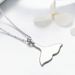 Strieborný náhrdelník, morská panna