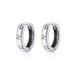 Strieborné náušnice s hviezdičkami