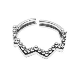   Strieborný prsteň s vlnitými perlami, univerzálna veľkosť