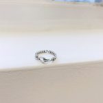 Strieborný prsteň, karabínka, univerzálna veľkosť