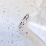 Strieborný prsteň, karabínka, univerzálna veľkosť