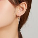 Strieborné náušnice s hadím srdiečkom