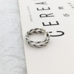 Strieborný prsteň, elegantný, univerzálna veľkosť