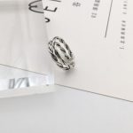 Strieborný prsteň, elegantný, univerzálna veľkosť