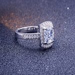 Strieborný prsteň, dve časti, veľkosť 8