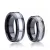 Női karikagyűrű nemesacélból, ezüst-fekete, 5-ös méret
