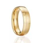 Férfi karikagyűrű nemesacélból, aranyszínű, 8-as méret
