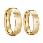 Férfi karikagyűrű nemesacélból, aranyszínű, 12-es méret