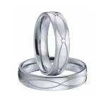 Női karikagyűrű hullámmintával, 8-as méret