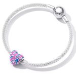 Strieborné kúzlo, farebné srdce