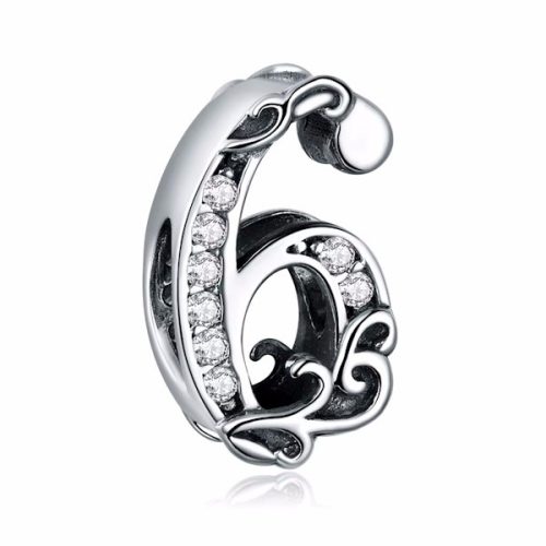 Ezüst charm, 6-os szám