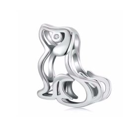 Ezüst charm, kutya