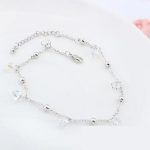 Kamenný náramok v tvare perly, zdobený kryštálmi Swarovski