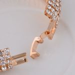 Náramok Austria s kryštálmi zlatej farby, 19 cm