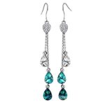 Trojvláknové kvapkové náušnice