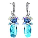 Náušnice v geometrickom štýle, zdobené kryštálmi Swarovski