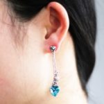 Dlhé srdiečkové náušnice