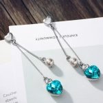 Dlhé srdiečkové náušnice