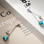 Dlhé srdiečkové náušnice