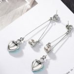 Dlhé srdiečkové náušnice