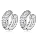 Módne kruhové náušnice, Crystal