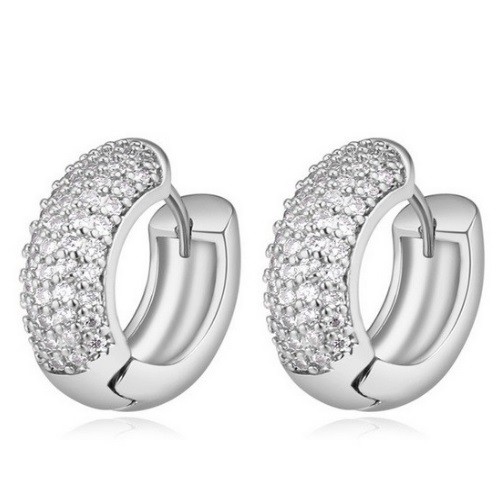 Módne kruhové náušnice, Crystal