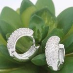 Módne kruhové náušnice, Crystal