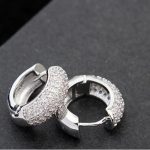 Módne kruhové náušnice, Crystal