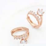 Jedinečné kruhové náušnice, Rosegold, ružové zlato