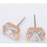 Obdĺžnikové kamienkové náušnice, Kirstály