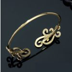 Náramok s úponkovým vzorom, zdobený kryštálmi Swarovski