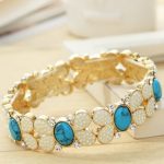 Náramok s motýľmi, zdobený kryštálmi Swarovski