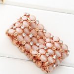 Oválny perlový náramok