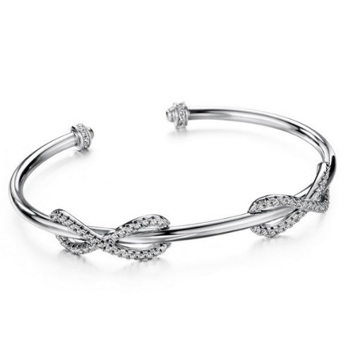 Elegantný kamienkový náramok, zdobený kryštálmi Swarovski