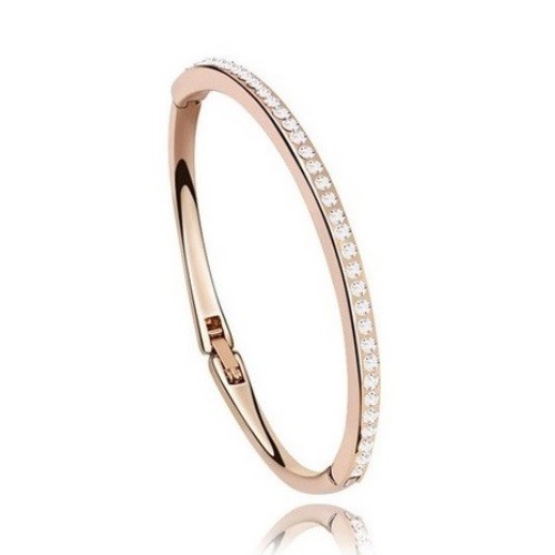 Okrúhly náramok, zlatý kryštál